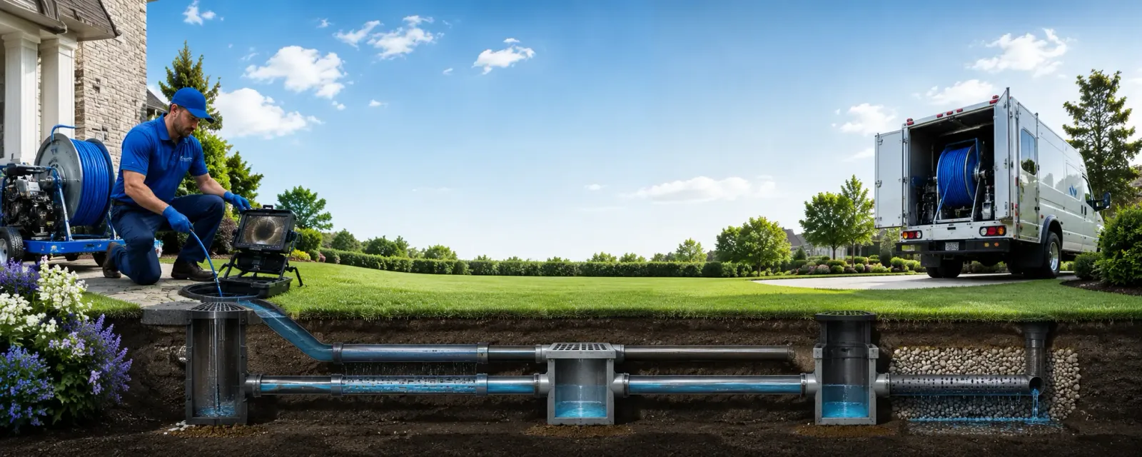 Outdoor drain cleaning information for Quaker Hill, CT